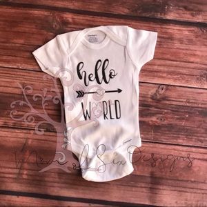 Newborn Hello World Onesie